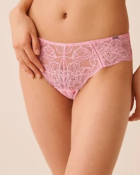 Criss Cross Detail Lace Cheeky Panty