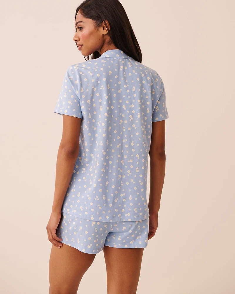 Ladybug Print Shirt PJ Set