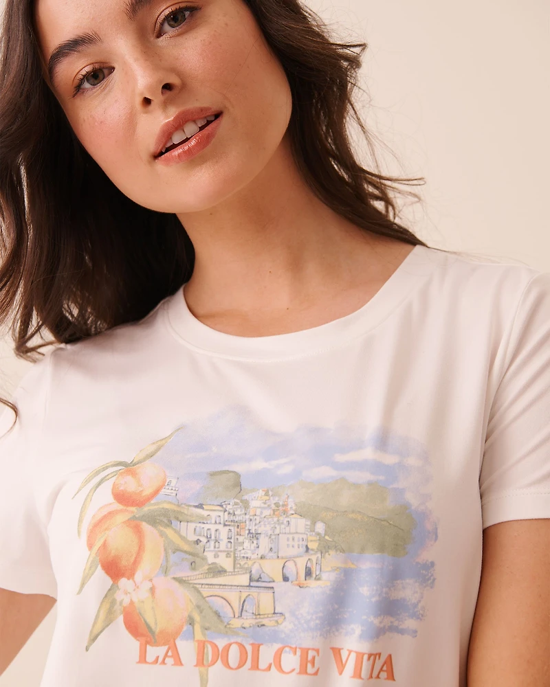 Dolce Vita Print Super Soft T-shirt