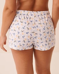 Ensemble pyjama imprimé coccinelle avec chemisier