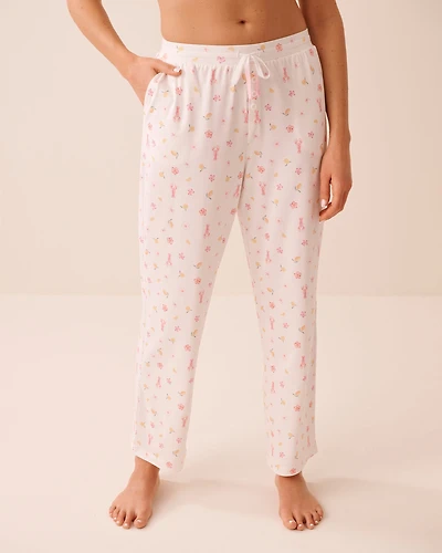 Watercolour Floral Print Super Soft Pajama Pants
