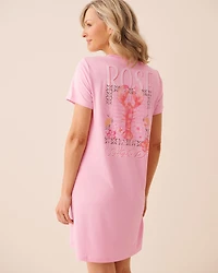 Lobster Floral Print Super Soft Sleepshirt