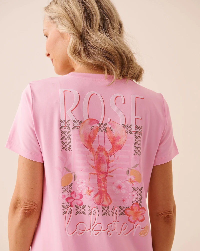 Lobster Floral Print Super Soft Sleepshirt