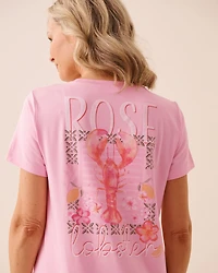 Lobster Floral Print Super Soft Sleepshirt