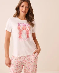 T-shirt ultra doux imprimé homard