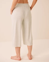 Super Soft Striped Pajama Capris