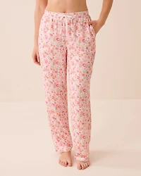 Watercolour Floral Print Super Soft Pajama Pants