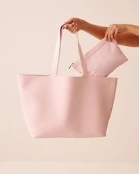 Faux Leather Tote Bag