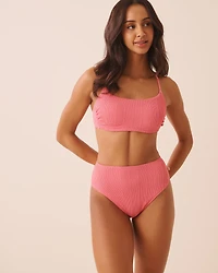 EARTHY GREEN High Waist Brazilian Bikini Bottom