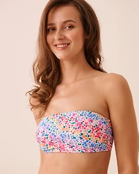 RIVIERA STRIPE Bandeau Bikini Top