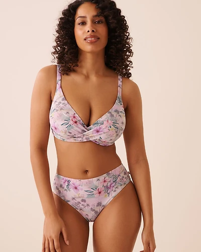 Haut de bikini plongeant bonnet D ISLAND BLUSH