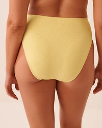 Bas de bikini brésilien taille haute EARTHY GREEN