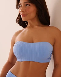 LILAC BLUE D Cup Bandeau Bikini Top