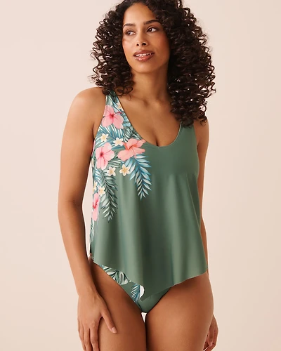 ROYAL GARDEN D Cup Flowy Tankini Top