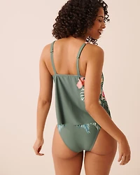 ROYAL GARDEN D Cup Flowy Tankini Top