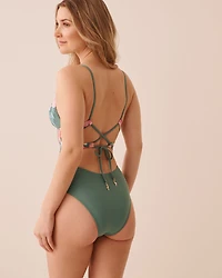 Maillot une-pièce dos croisé SERENE BLUE