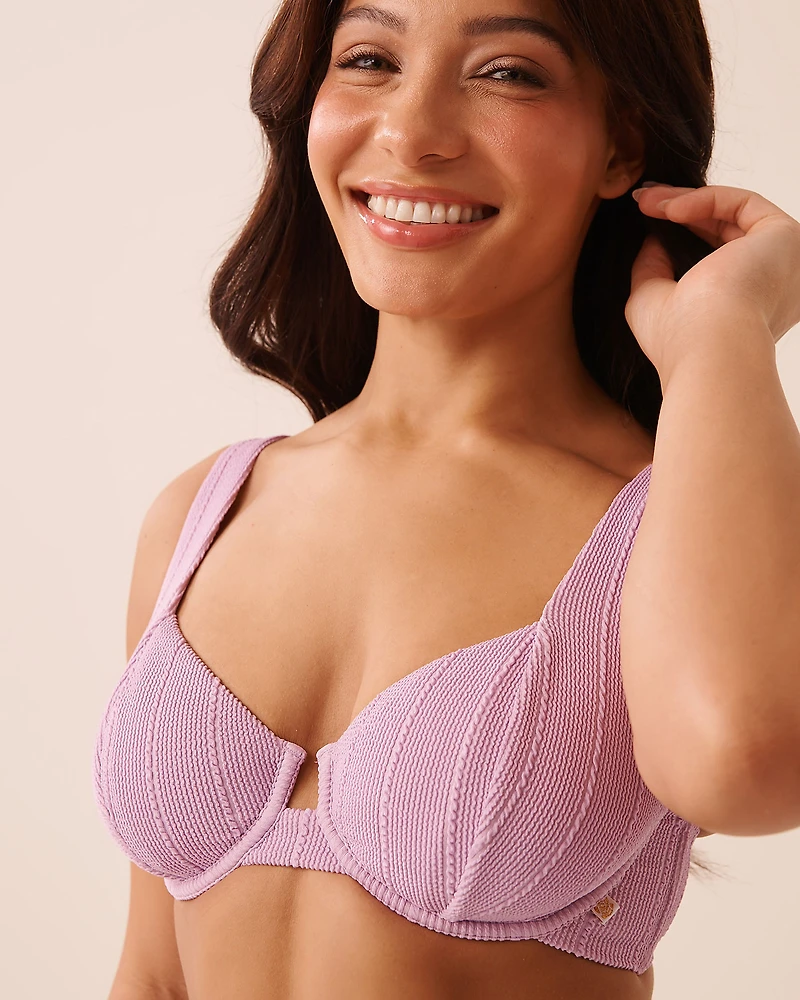 Haut de bikini plongeant bonnet D SWEET LILAC