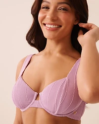 Haut de bikini plongeant bonnet D SWEET LILAC