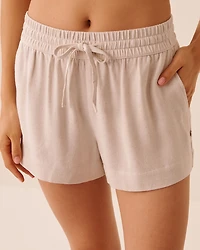 Short en lin mélangé