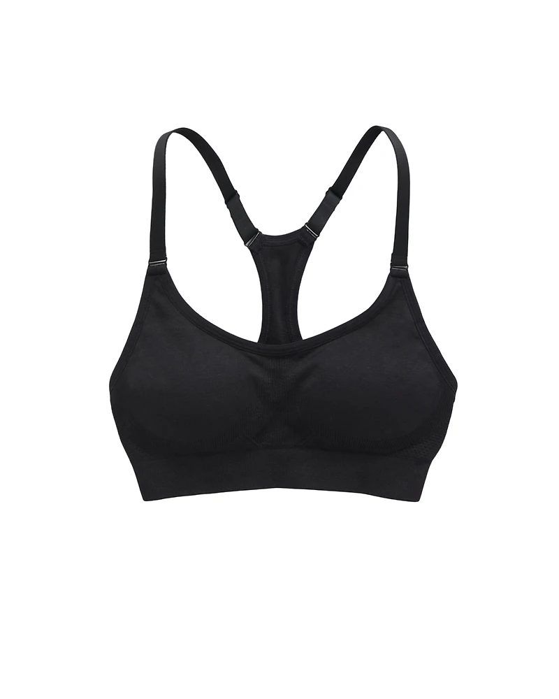 Low Impact Racerback Seamless Sports Bra