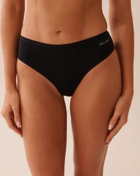 Culotte bikini microfibre dos lisse