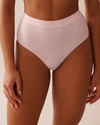 Seamless Fabric High Waist Bikini Panty