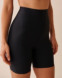 Medium Support Microfiber High Waist Mid-Thigh Shaper Shorts