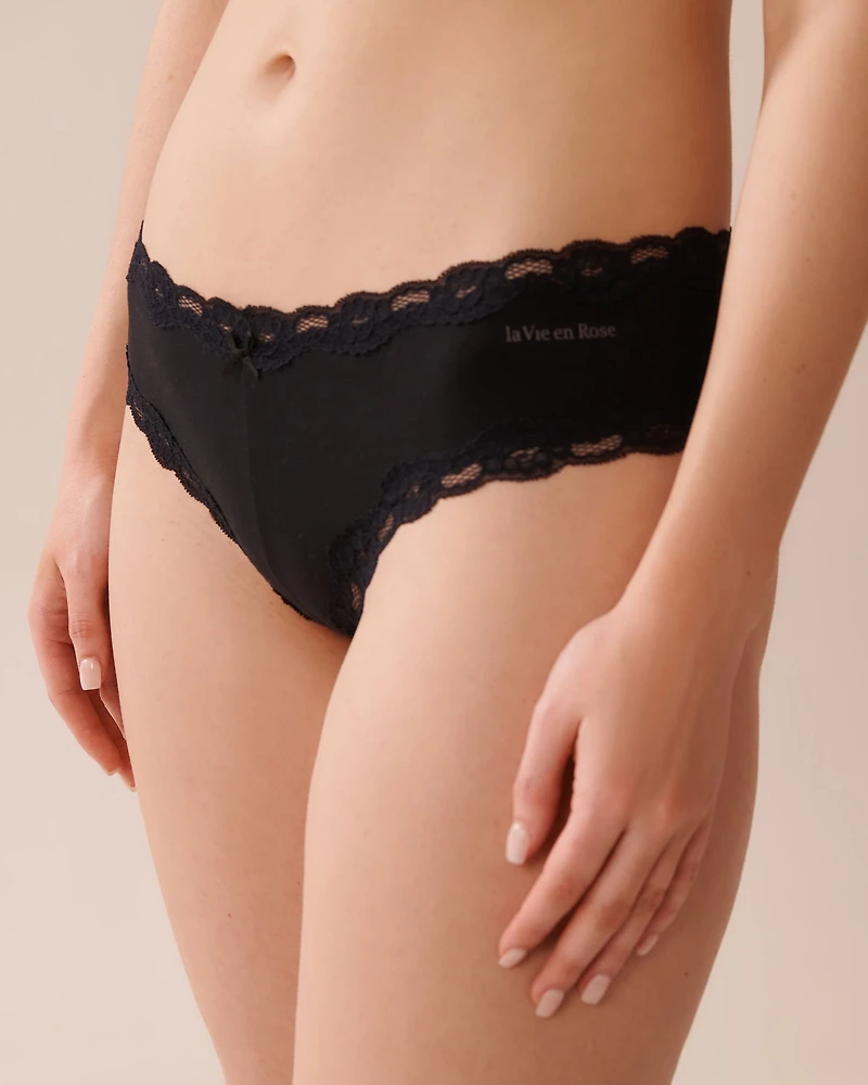 Culotte cheeky ultra douce bordure de dentelle