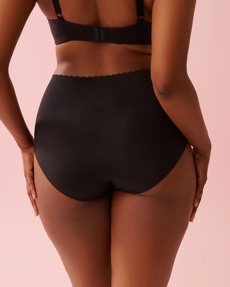 Culotte bikini taille haute microfibre contours fusionnés
