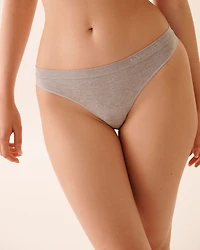 Seamless Fabric Thong Panty