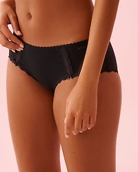 Cotton and Lace Detail Hiphugger Panty