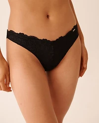 Lace Garter Thong Panty