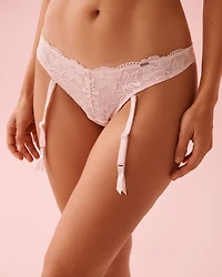 Lace Garter Thong Panty