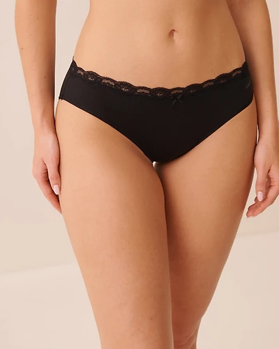 Super Soft Lace Trim Bikini Panty