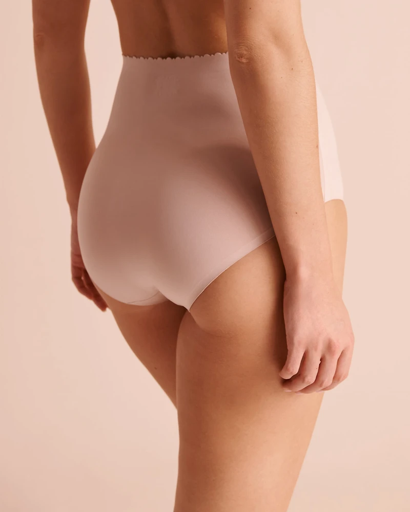 Culotte bikini taille haute microfibre contours fusionnés