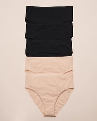 5-Pack Cotton High Waist Bikini Panty
