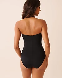 Maillot une-pièce bandeau BLACK