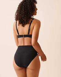 Haut de bikini plongeant bonnet D BLACK