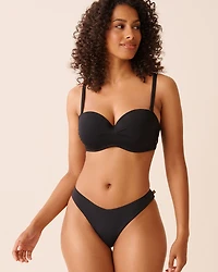 BLACK Thong Bikini Bottom