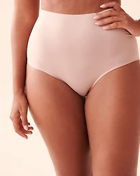 Culotte bikini taille haute microfibre contours fusionnés