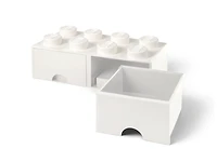 8-Stud Brick Drawer - White