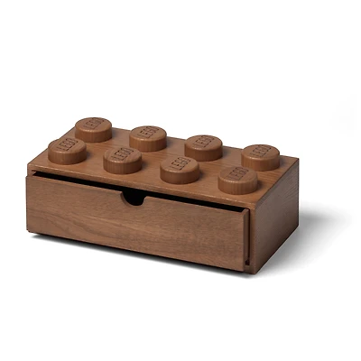 Wooden Desk Drawer 8 - Dark Oak