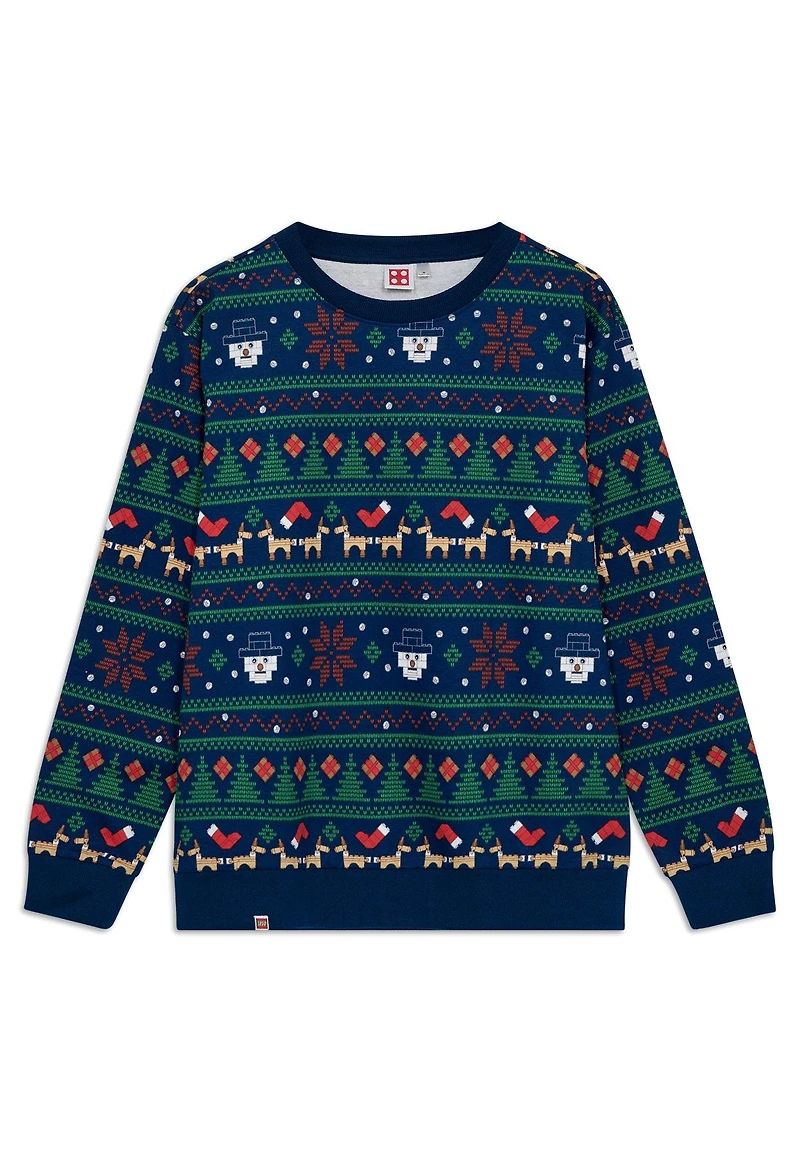 Adults Christmas Sweatshirt - Dark Blue