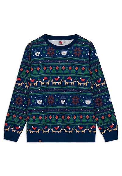 Adults Christmas Sweatshirt - Dark Blue