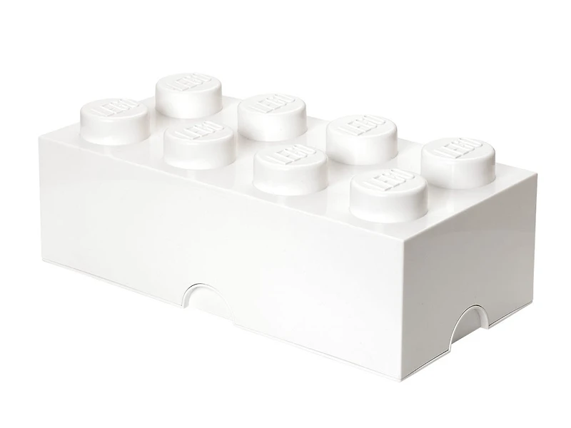 8-Stud Storage Brick - White
