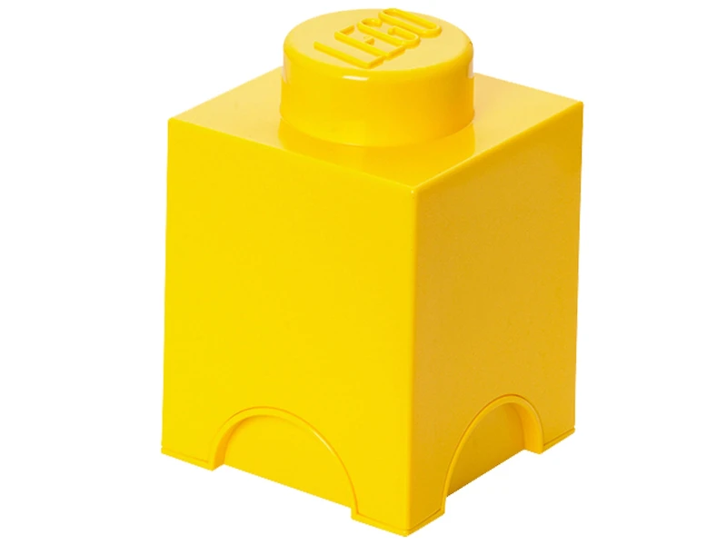 LEGO 1-stud Yellow Storage Brick