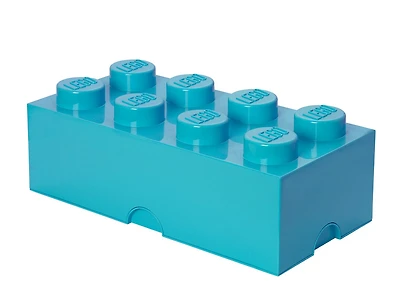 8-Stud Storage Brick - Azure Blue