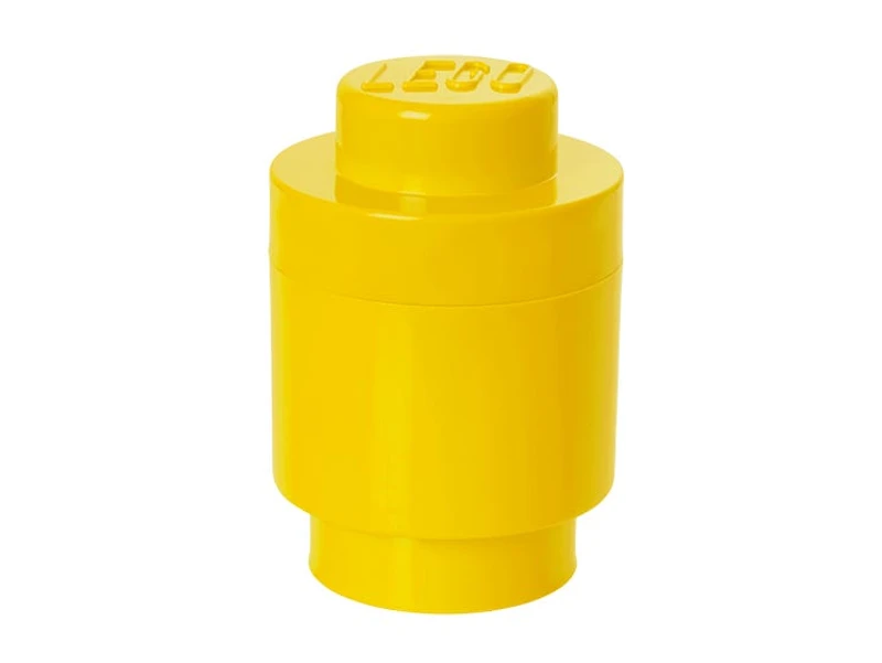 1-Stud Round Storage Brick - Yellow