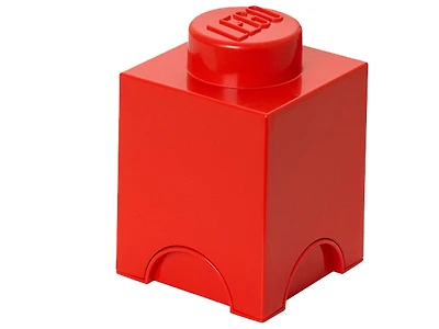 LEGO 1-stud Red Storage Brick