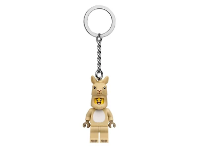 Llama Girl Keyring